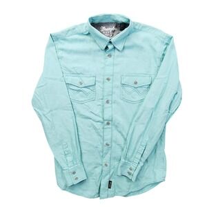 Wrangler Retro Premium Mens Light Blue Long Sleeve Button Down NWOTShirt Size M‎